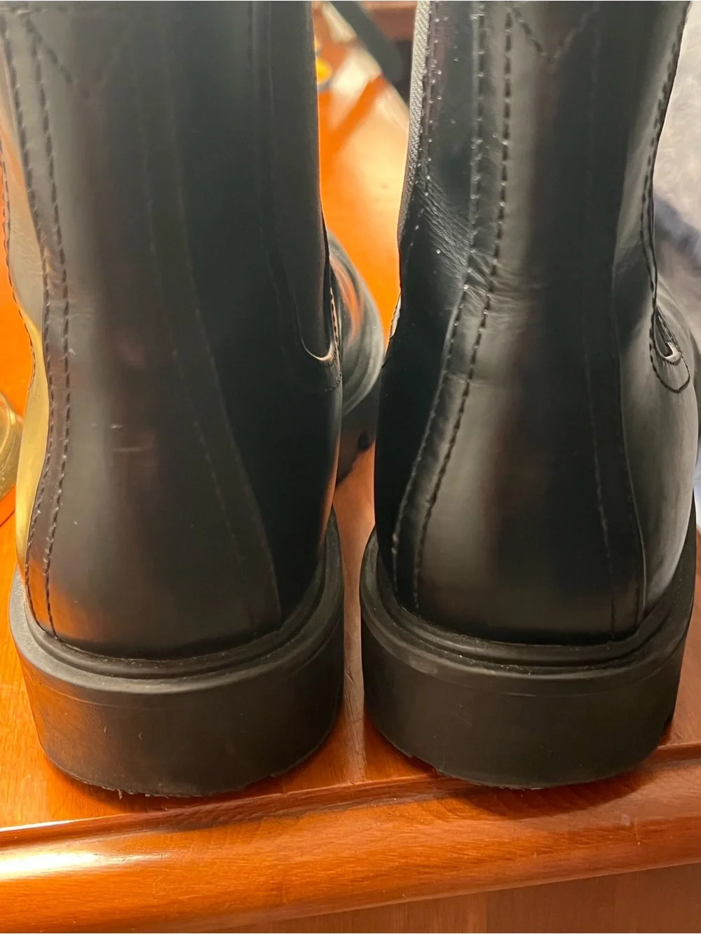 Nine West Black Leather Chelsea Ankle Boots